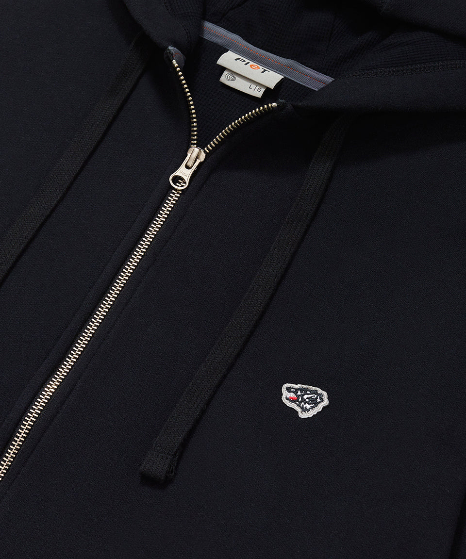 Classic Zipped Hoodie - Black