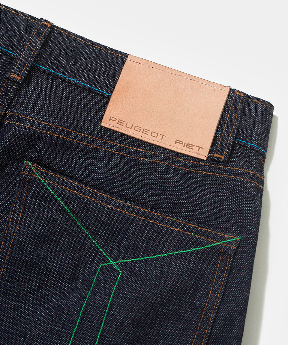 Piet + Peugeot Raw Denim Trousers