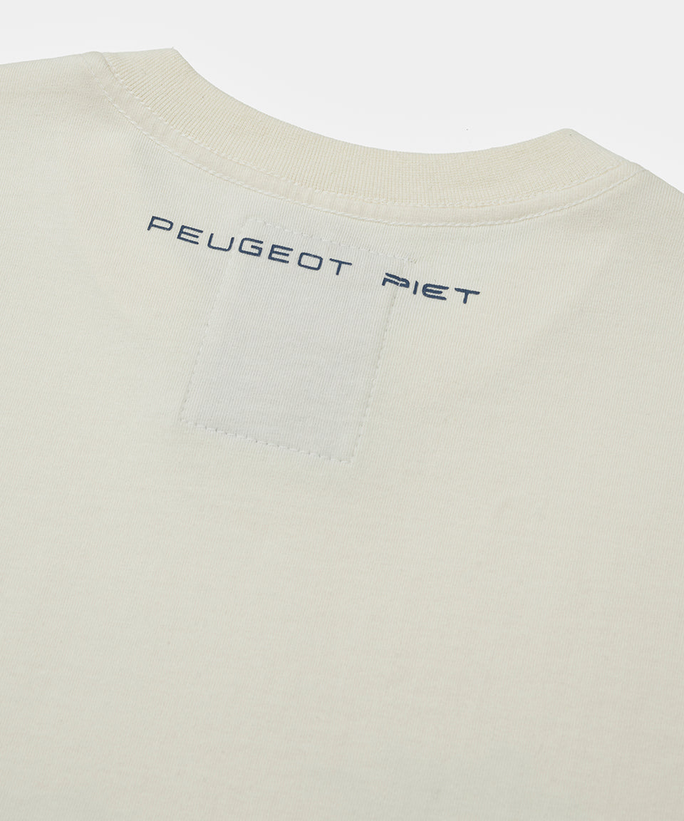 Piet + Peugeot Lion T-Shirt  - Bone White