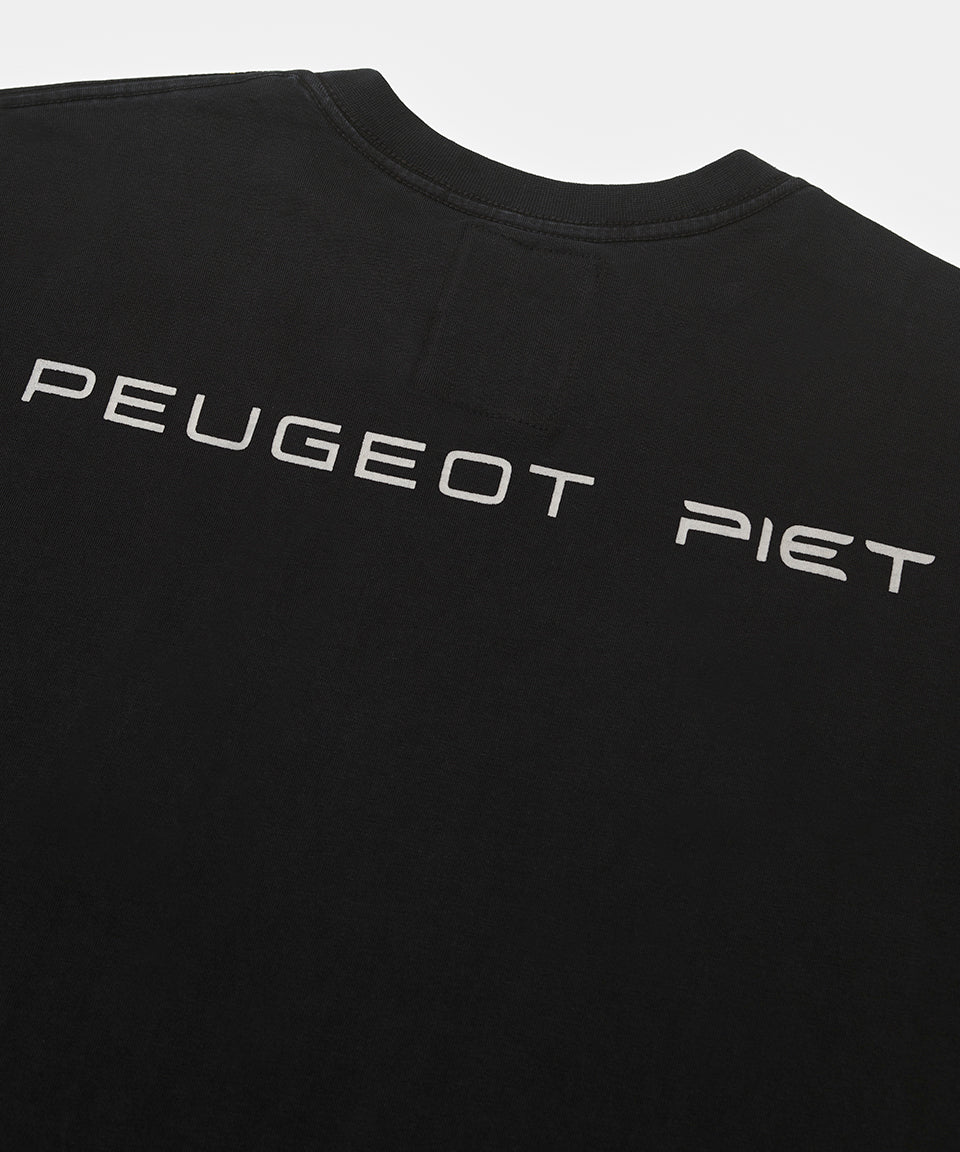 Piet + Peugeot Logo T-Shirt  - Black