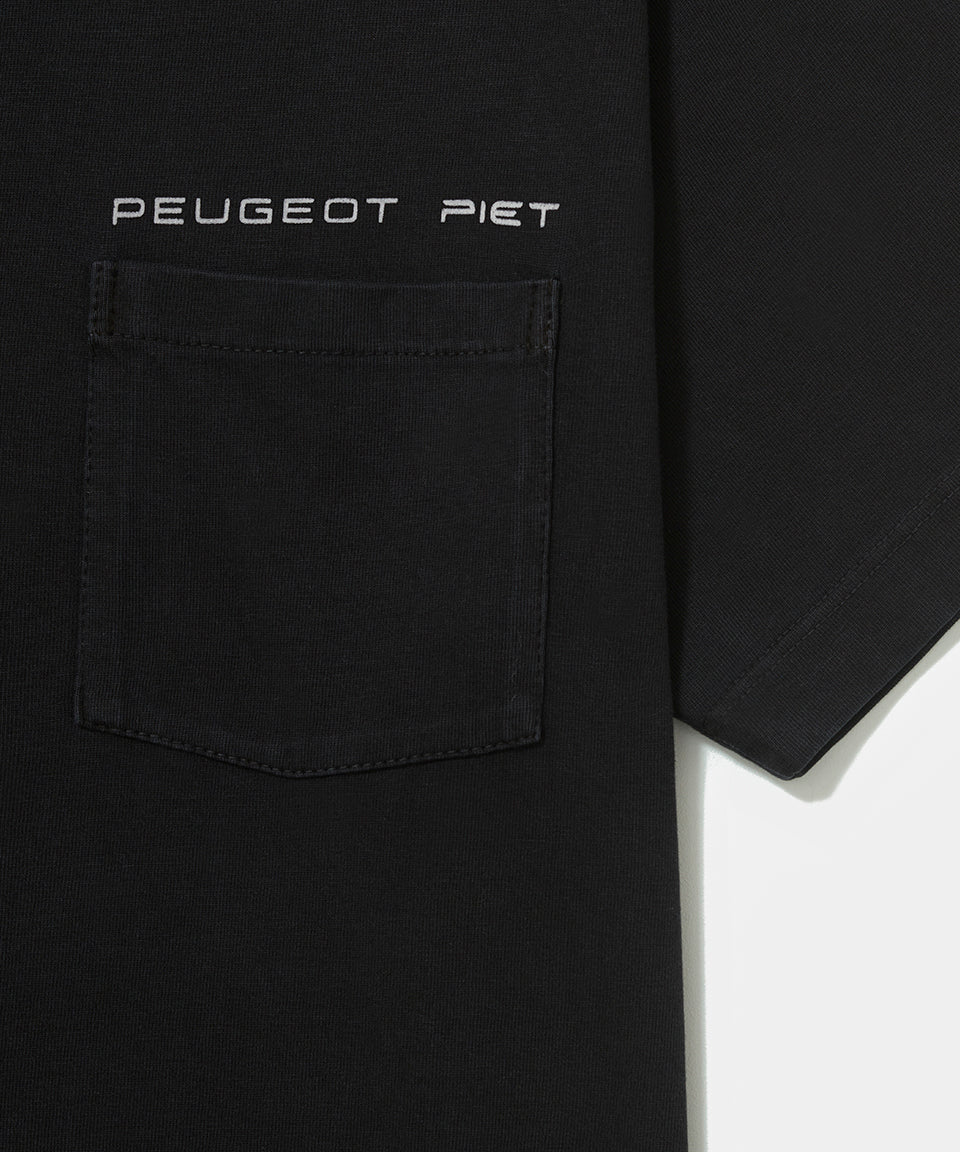 Piet + Peugeot Logo T-Shirt  - Black