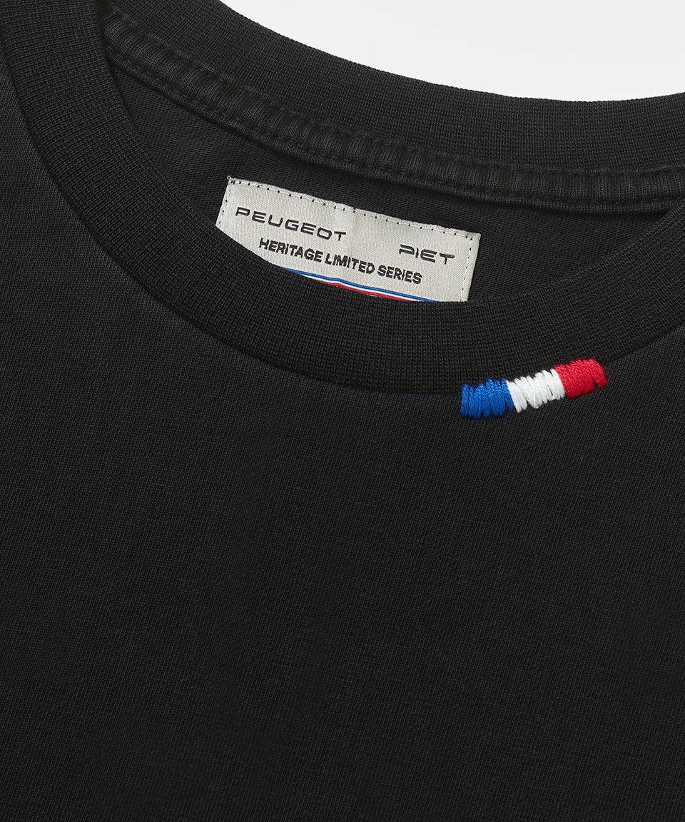 Piet + Peugeot Logo T-Shirt  - Black