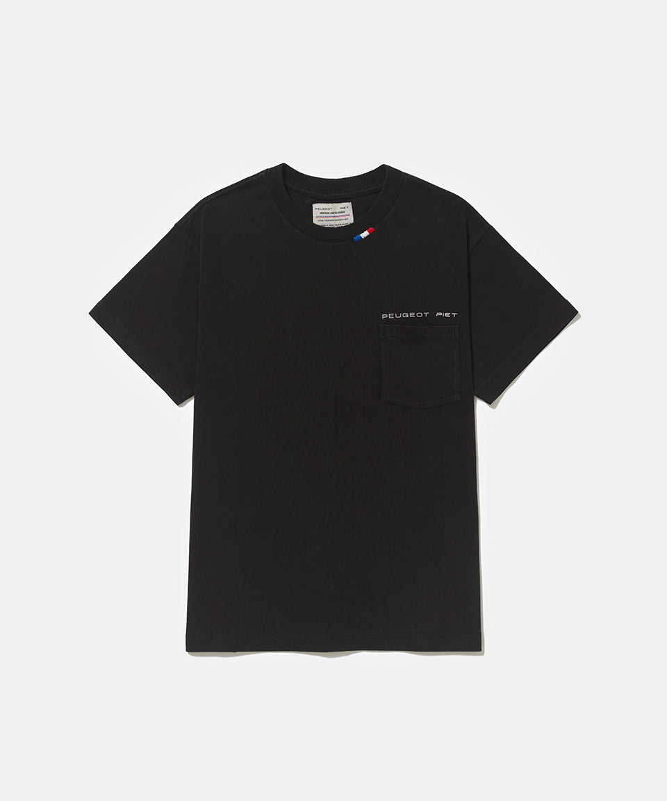 Piet + Peugeot Logo T-Shirt  - Black