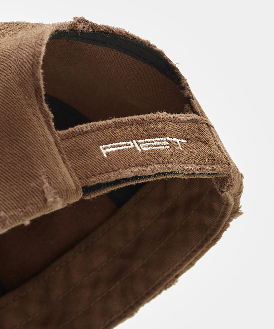 Piet + Oakley Nano Logo Cap  - Dark Brown