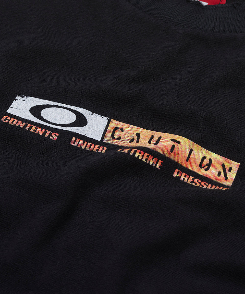 Piet + Oakley Caution Ripped T-shirt - Vintage Black