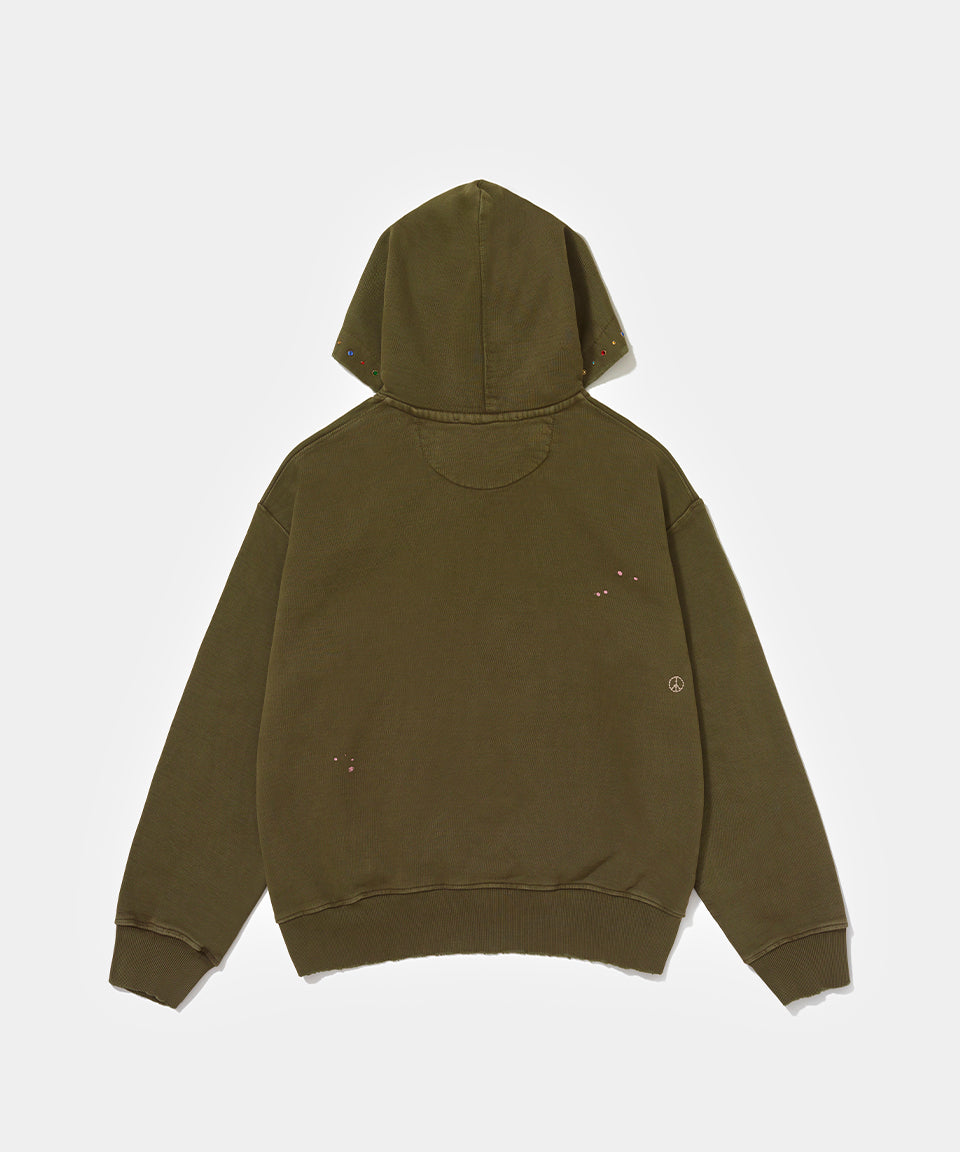 Gems Faded Hoodie 600GSM - Deep green – Piet International
