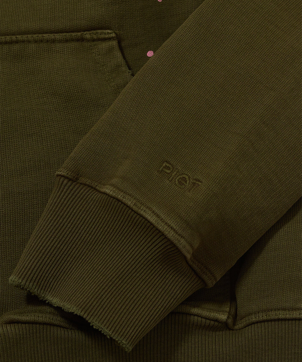 Gems Faded Hoodie 600GSM - Deep green – Piet International