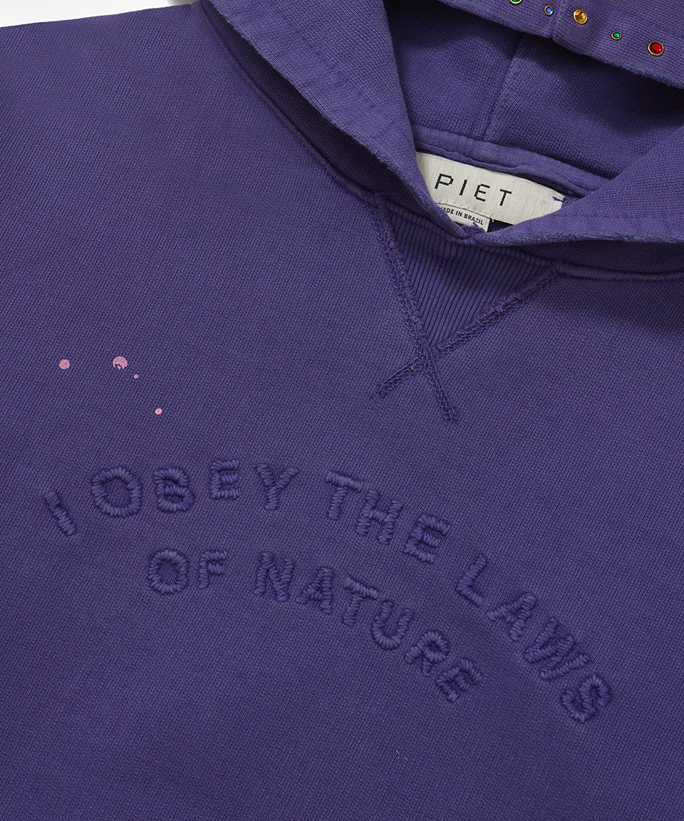 Gems Faded Hoodie 600GSM - Purple
