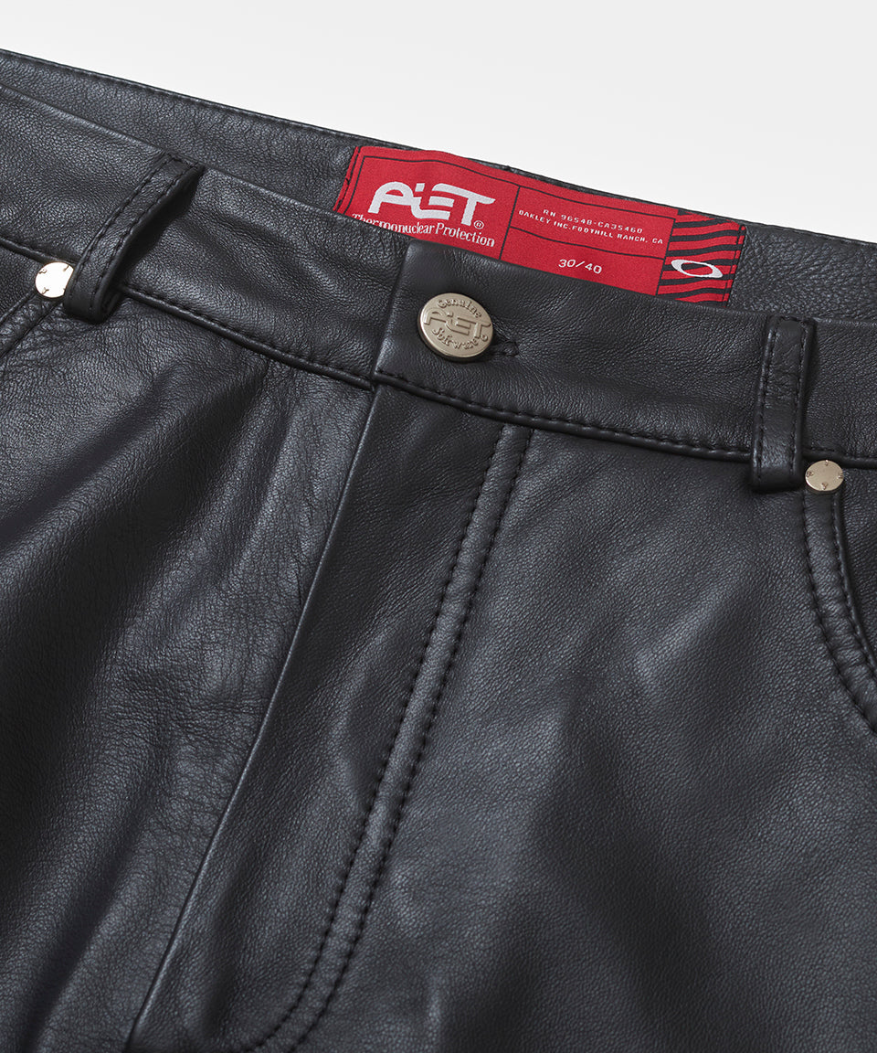 Piet + Oakley Leather Trousers - Black