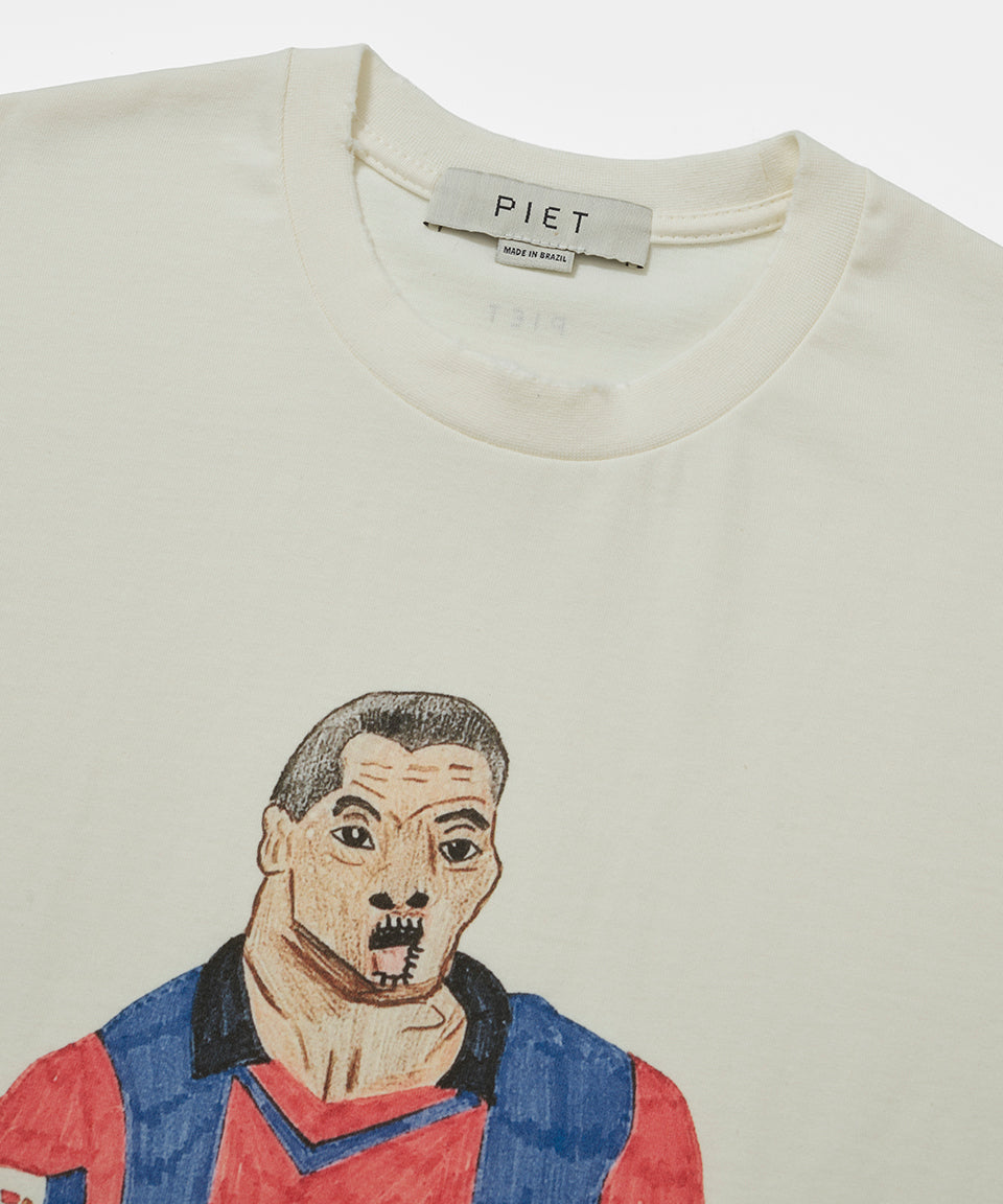Illustrated Relaxed T-shirt - Bone White