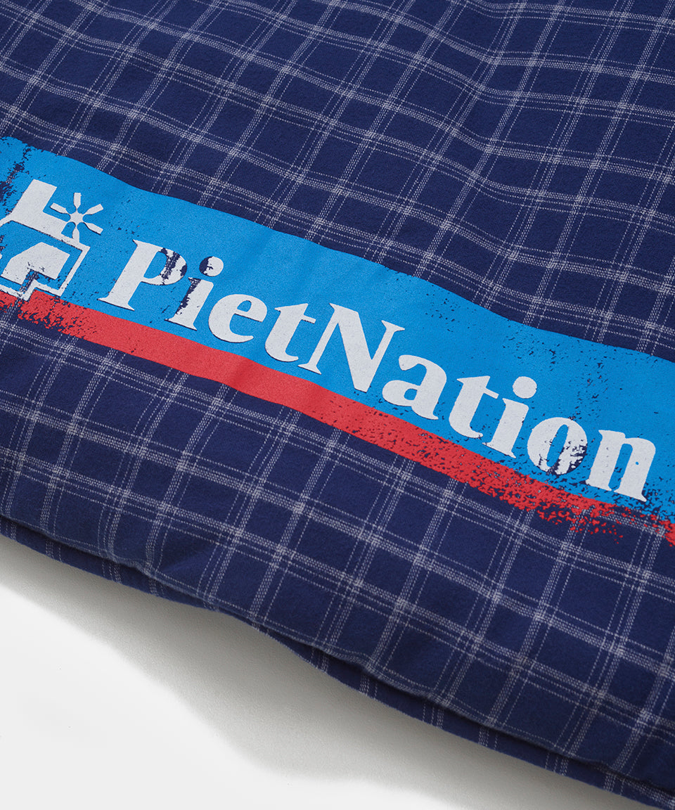 Padded Flannel Jacket - Navy