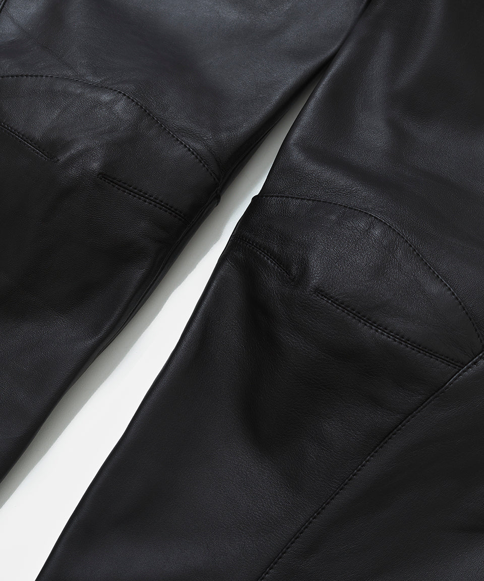 Piet + Oakley Leather Trousers - Black