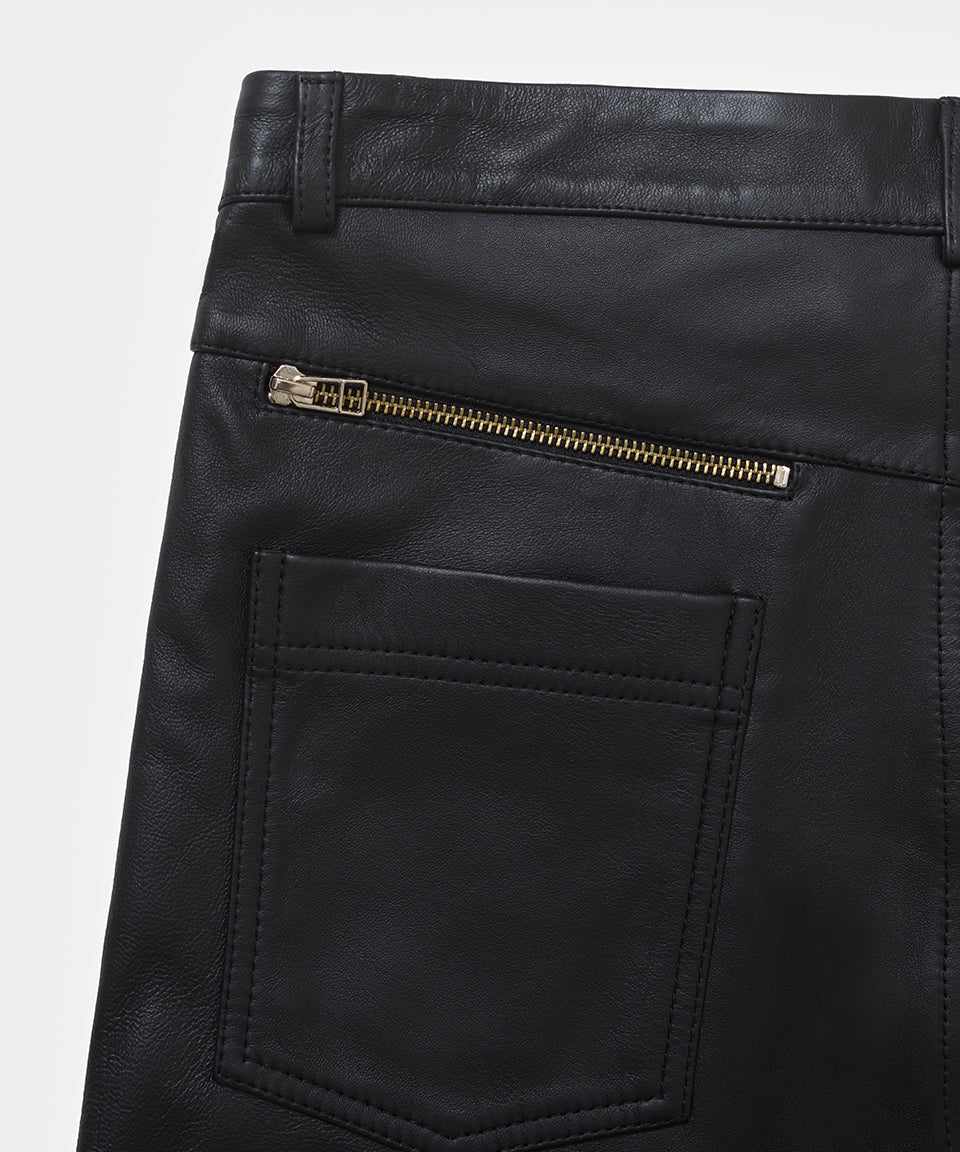 Piet + Oakley Leather Trousers - Black