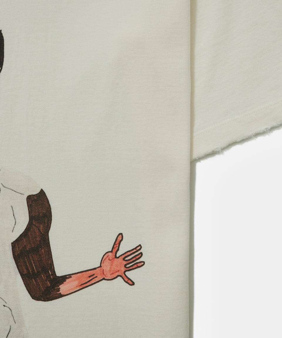 Illustrated Relaxed T-shirt - Bone White