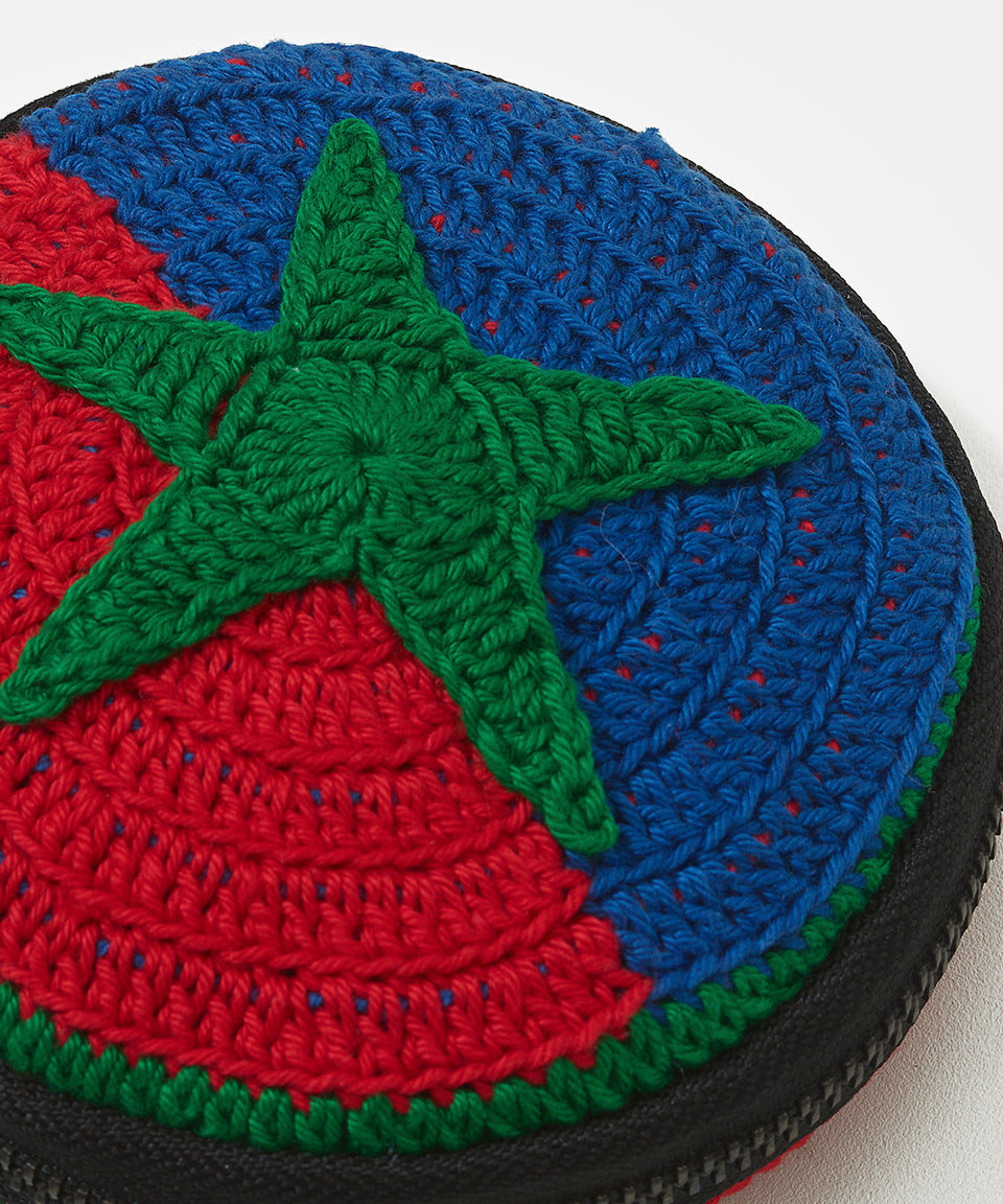 Star Crochet Coin Bag - Red