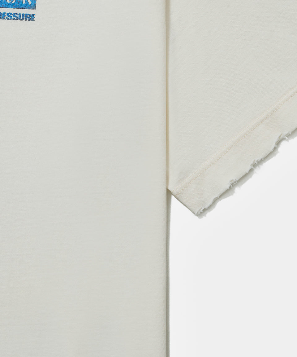 Piet + Oakley Caution Ripped T-shirt - Bone White