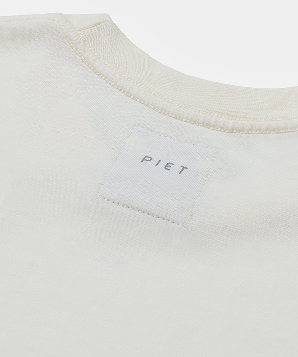 Piet + Oakley Nano Logo T-shirt - Bone White