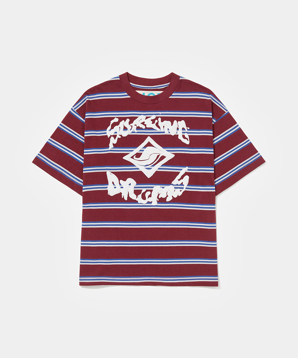 Striped Surfing Drums T-shirt