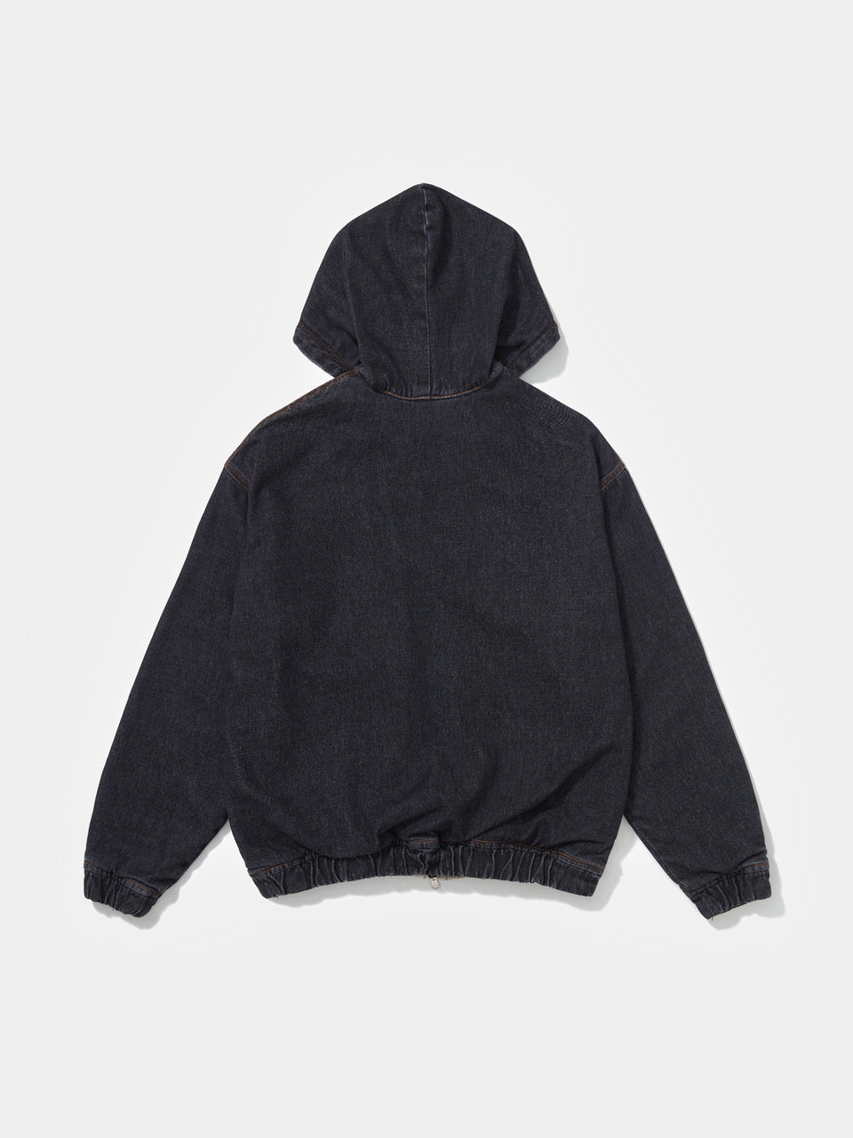 Black Denim Hooded Jacket