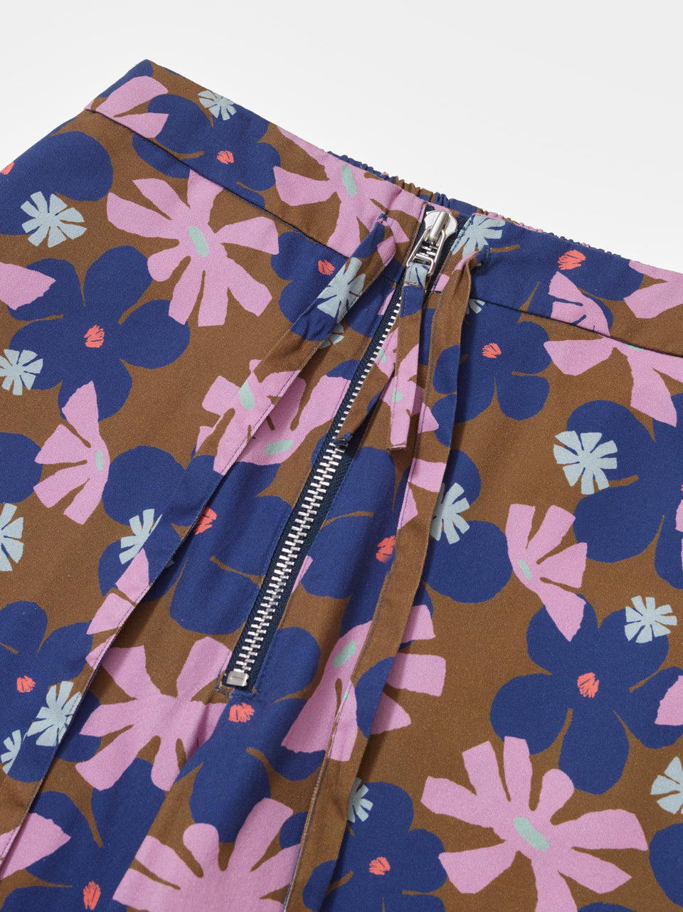 Flower Cotton Twill Trousers