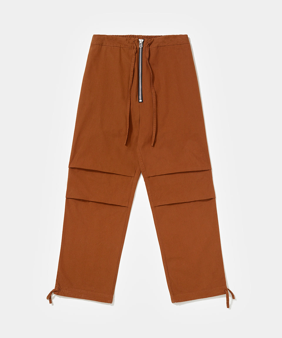 Cotton Twill Trousers Brown