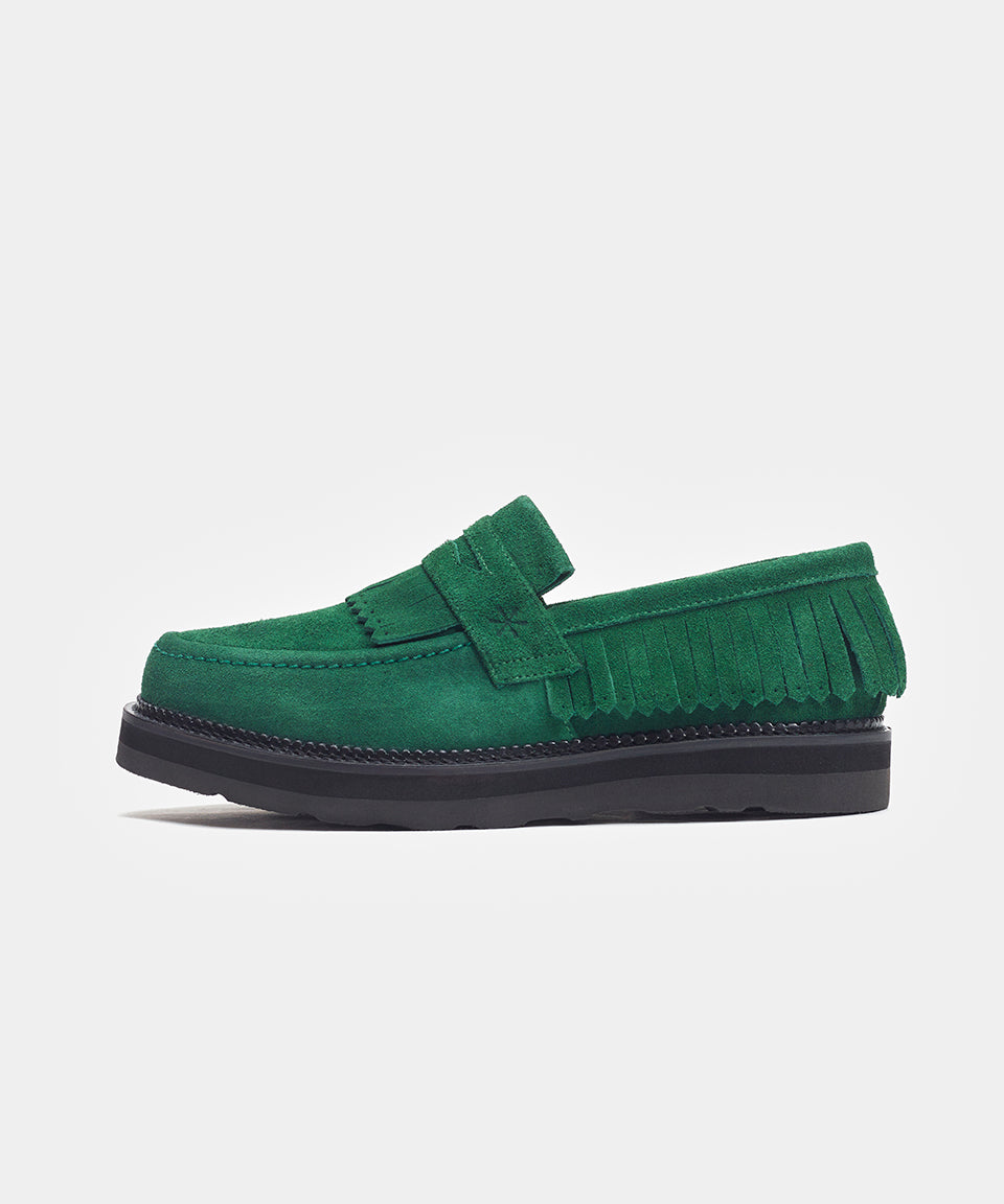 Fringe Loafers - Riddler Green